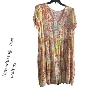 True Craft Multicolor Floral Dress